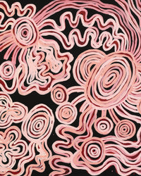 Aboriginal Artwork by Tjimpuna Williams, Piltati Tjukurrpa, 121x61cm