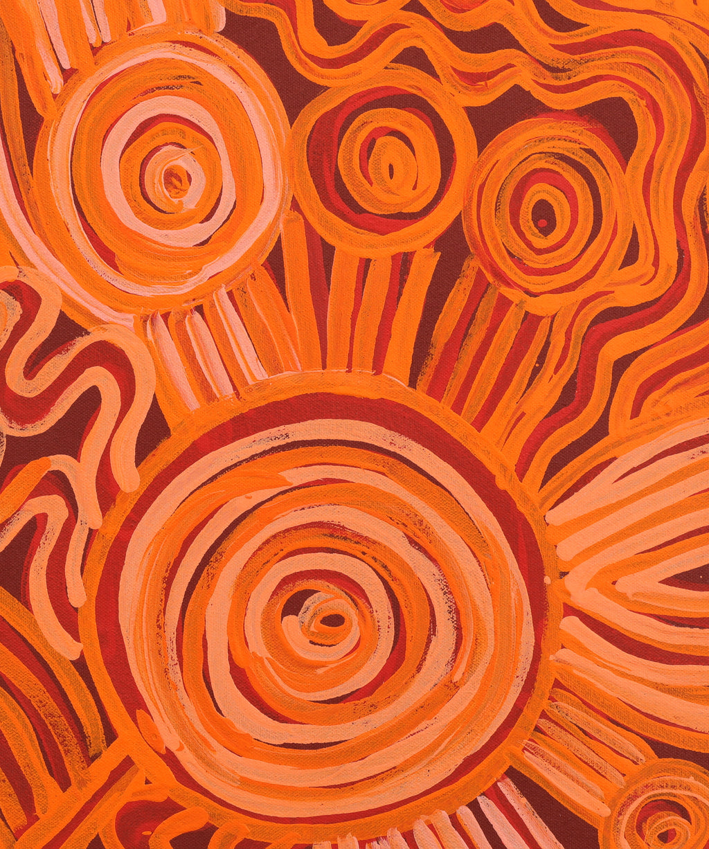 Aboriginal Artwork by Tjimpuna Williams, Piltati Tjukurrpa, 91x76cm