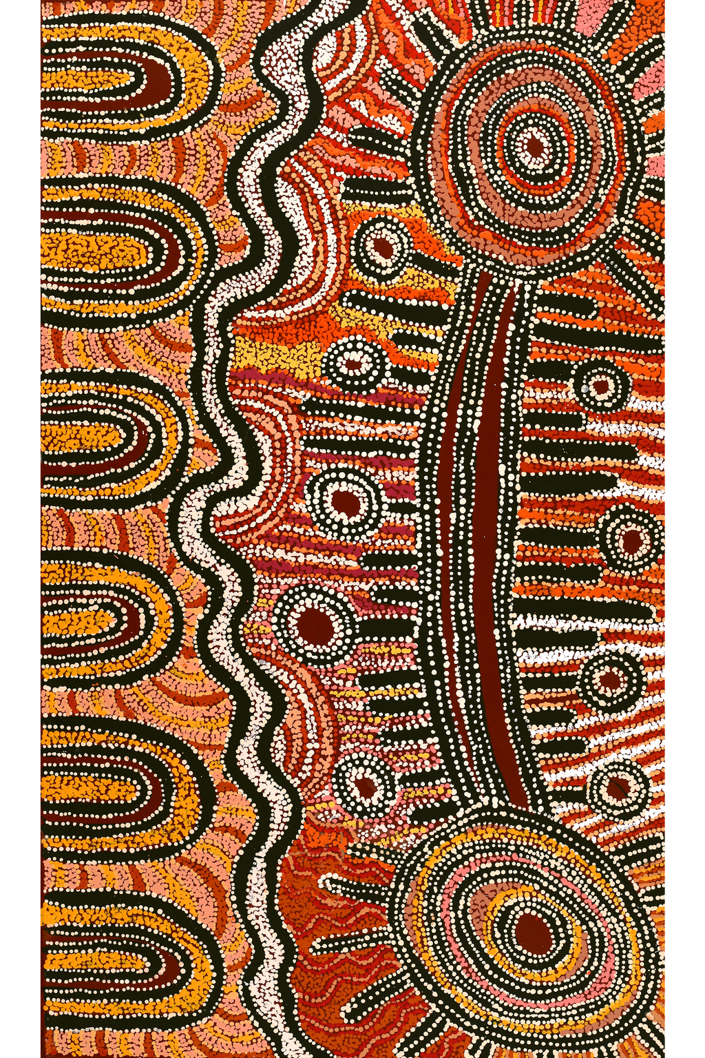 Aboriginal Artwork by Tjimpuna Williams, Piltati Tjukurpa, 122x71cm