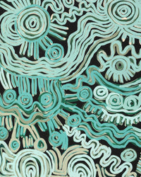 Aboriginal Artwork by Tjimpuna Williams, Piltati Tjukurrpa, 121x61cm