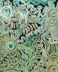 Aboriginal Artwork by Tjimpuna Williams, Piltati Tjukurrpa, 121x61cm
