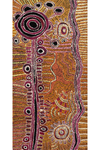 Aboriginal Artwork by Tjimpuna Williams, Piltati Tjukurpa, 122x61cm