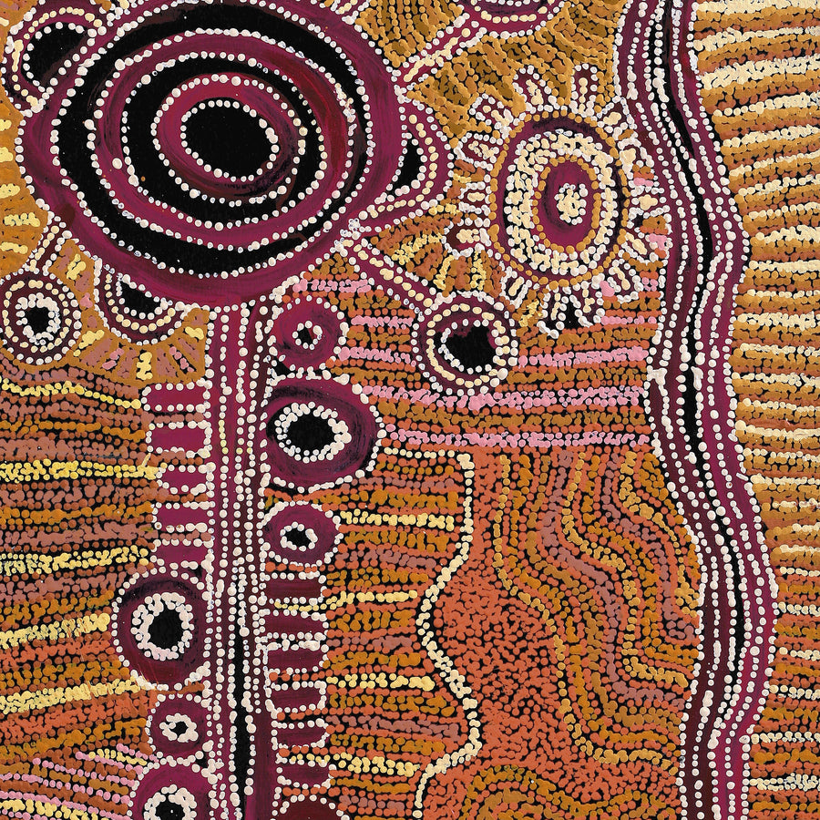 Aboriginal Artwork by Tjimpuna Williams, Piltati Tjukurpa, 122x61cm