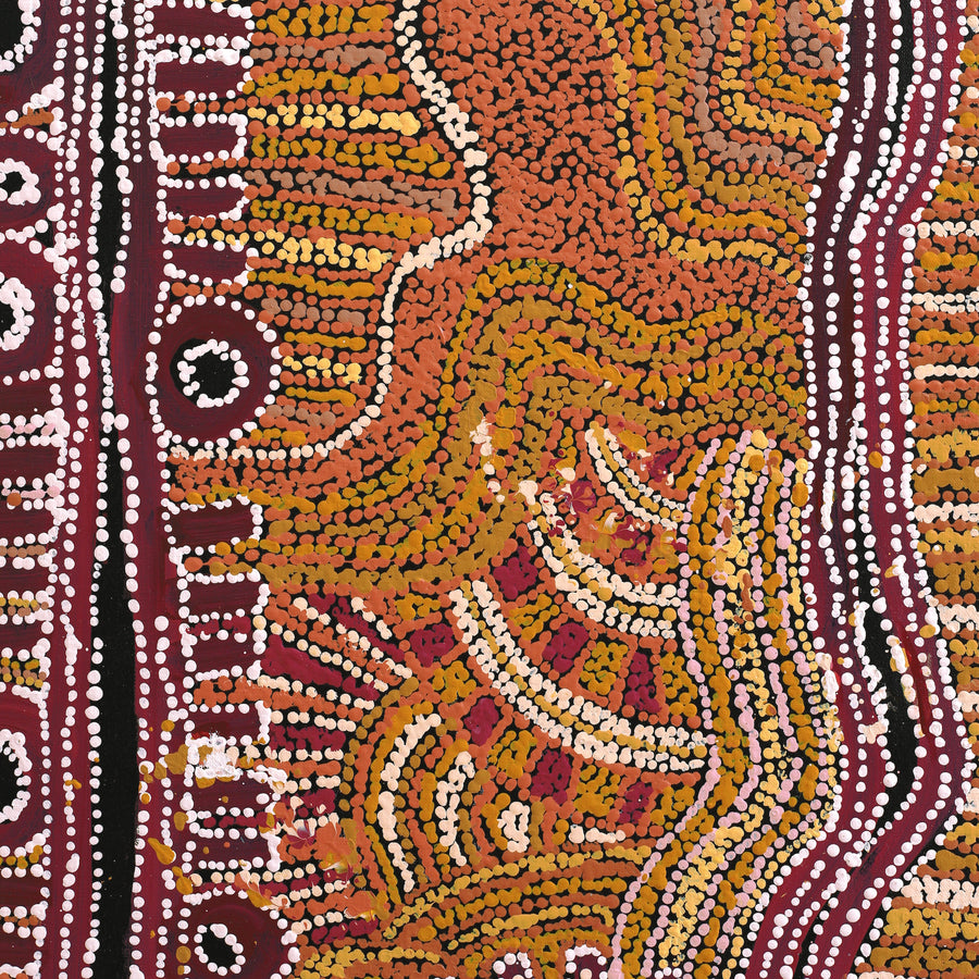 Aboriginal Artwork by Tjimpuna Williams, Piltati Tjukurpa, 122x61cm