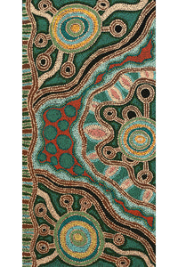 Aboriginal Artwork by Tjimpuna Williams, Piltati Tjukurpa, 122x61cm
