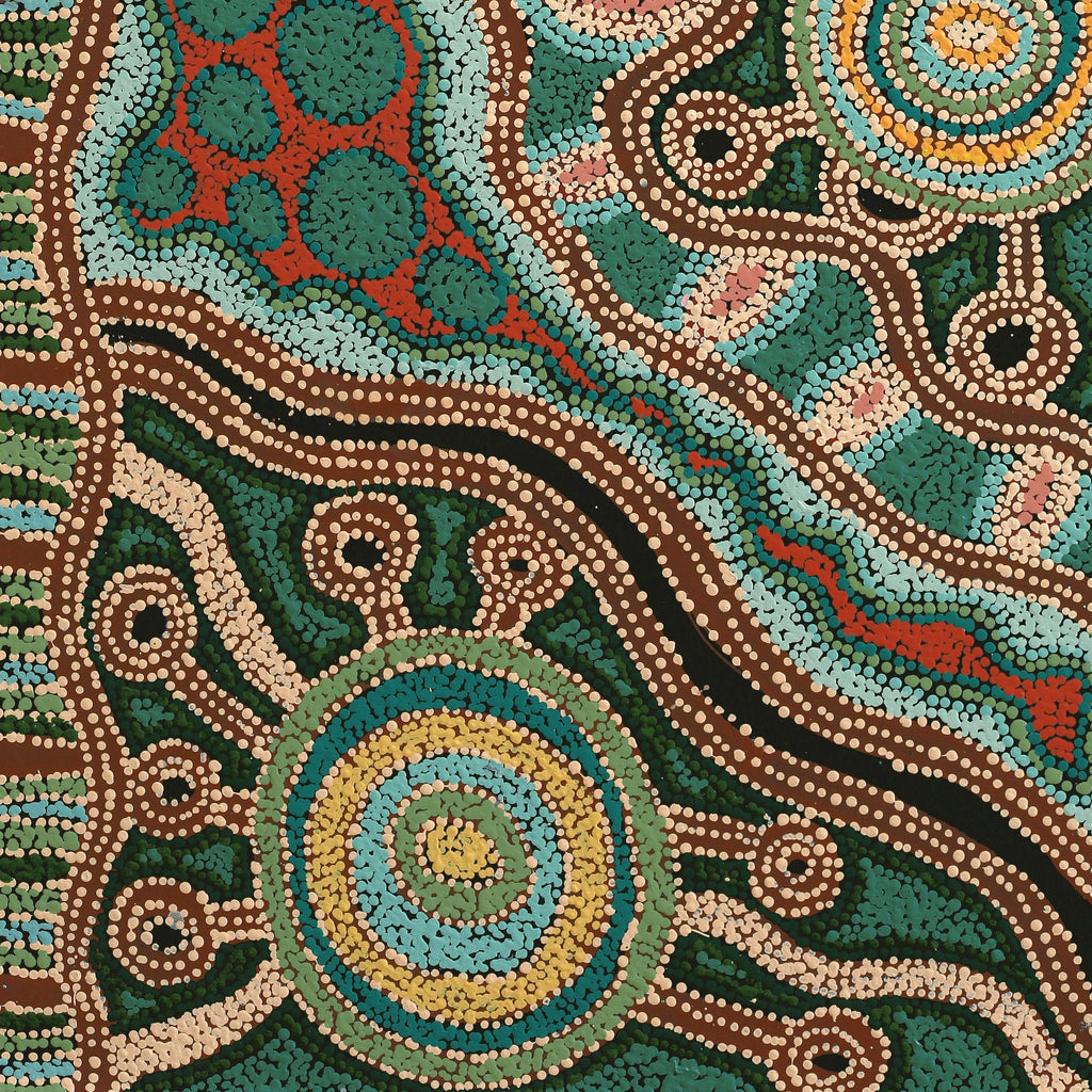 Aboriginal Artwork by Tjimpuna Williams, Piltati Tjukurpa, 122x61cm