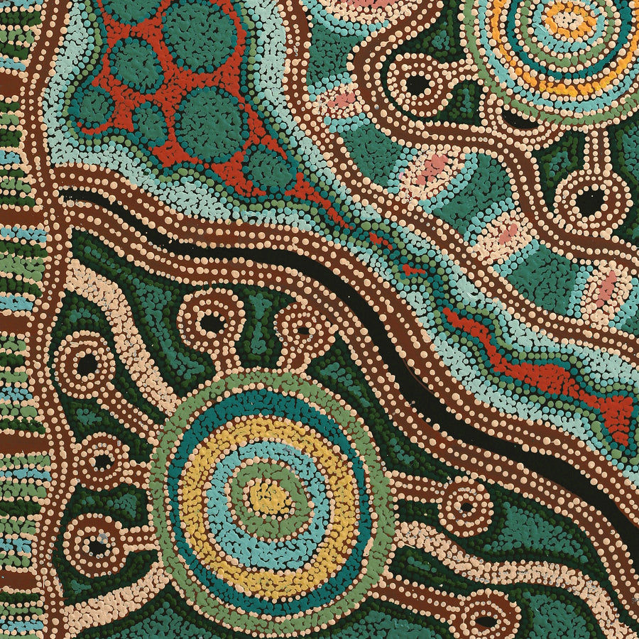 Aboriginal Artwork by Tjimpuna Williams, Piltati Tjukurpa, 122x61cm