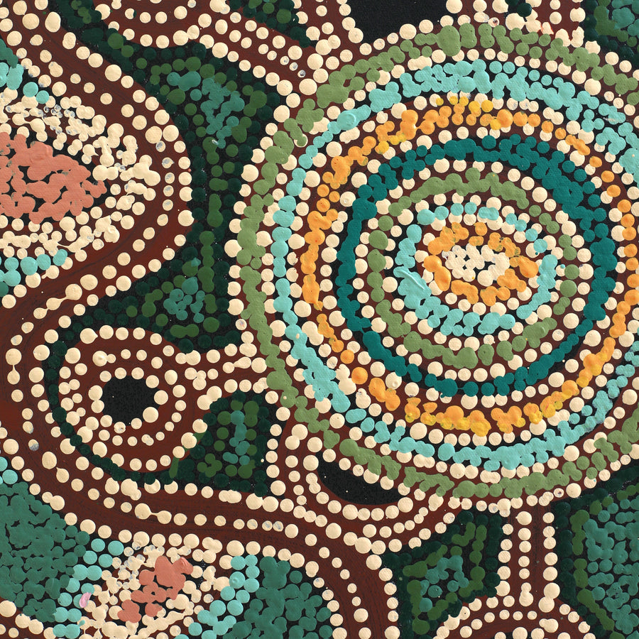 Aboriginal Artwork by Tjimpuna Williams, Piltati Tjukurpa, 122x61cm