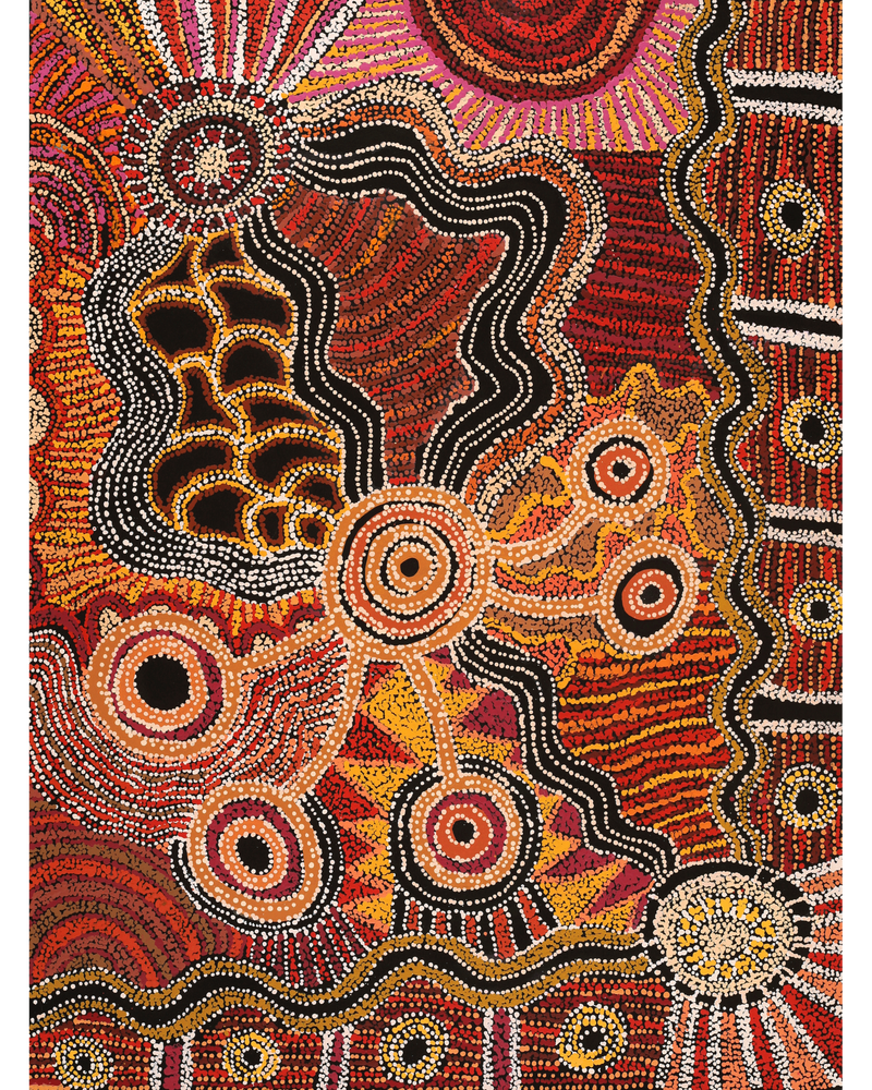 Aboriginal Artwork by Tjimpuna Williams, Piltati Tjukurrpa, 122x91cm
