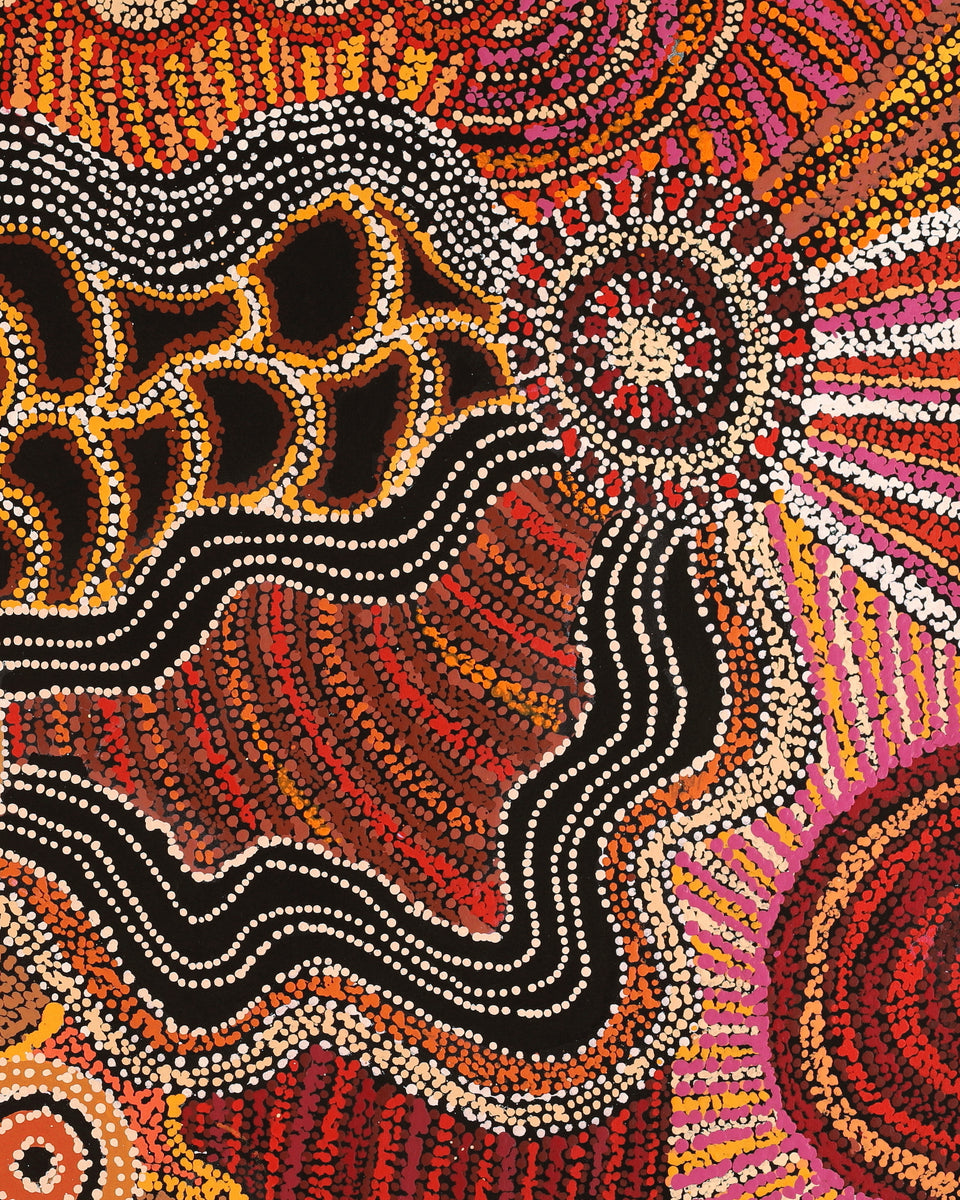 Aboriginal Artwork by Tjimpuna Williams, Piltati Tjukurrpa, 122x91cm