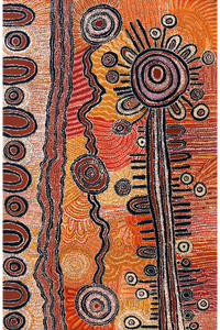 Aboriginal Artwork by Tjimpuna Williams, Piltati Tjukurpa, 220x142cm