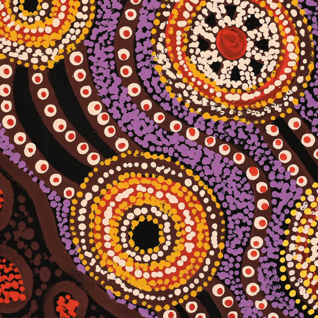 Aboriginal Artwork by Tjimpuna Williams, Piltati Tjukurrpa, 60x43cm