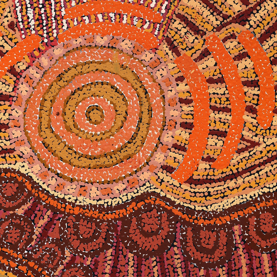 Aboriginal Artwork by Tjimpuna Williams, Piltati Tjukurpa, 91x62cm
