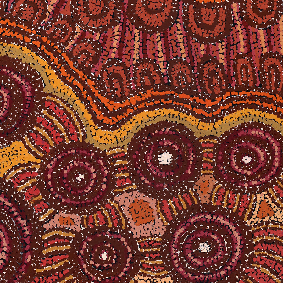 Aboriginal Artwork by Tjimpuna Williams, Piltati Tjukurpa, 91x62cm