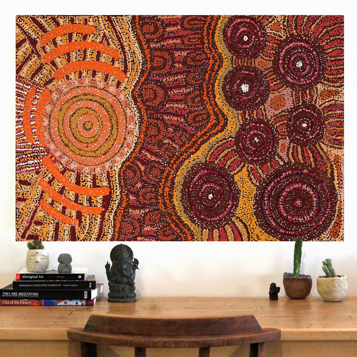 Aboriginal Art by Tjimpuna Williams, Piltati Tjukurpa, 91x62cm - ART ARK®