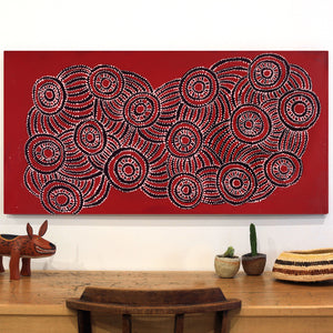 Aboriginal Artwork by Tjimpuna Williams, Tjukula Tjuta, 122x61cm - ART ARK®