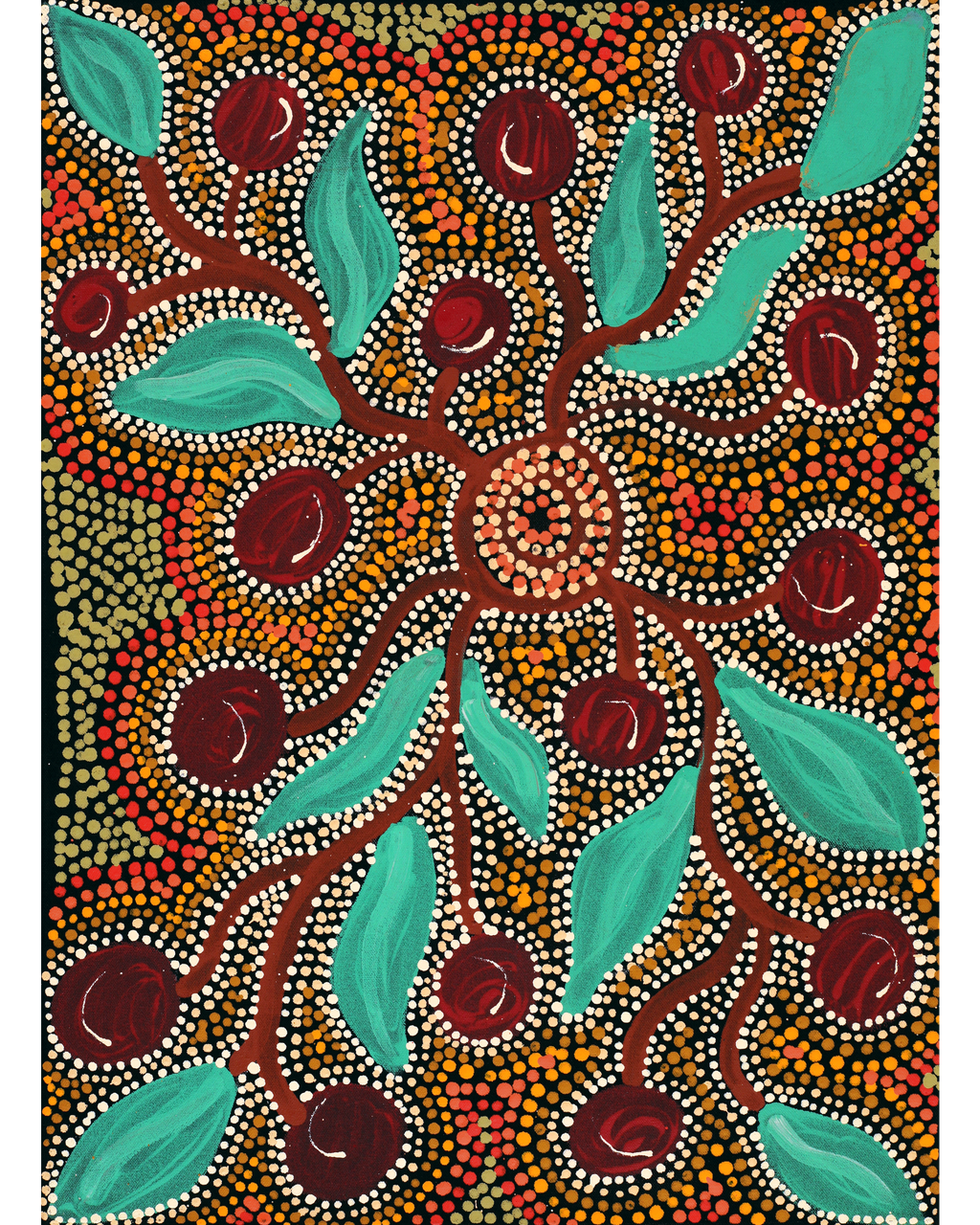 Aboriginal Artwork by Tjimpuna Williams, Piltati Tjukurrpa, 60x43cm