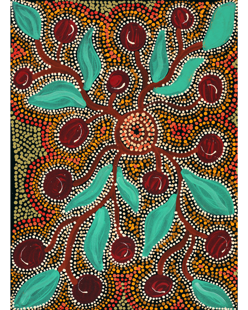 Aboriginal Artwork by Tjimpuna Williams, Piltati Tjukurrpa, 60x43cm