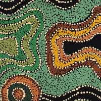 Aboriginal Art by Tjimpuna Williams, Kapi Tjukurrpa, 60x43cm - ART ARK®