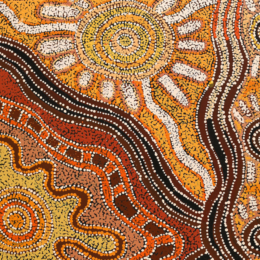 Aboriginal Artwork by Tjimpuna Williams, Piltati Tjukurpa, 102x71cm