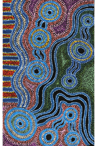 Aboriginal Artwork by Tjimpuna Williams, Piltati Tjukurpa, 81x51cm