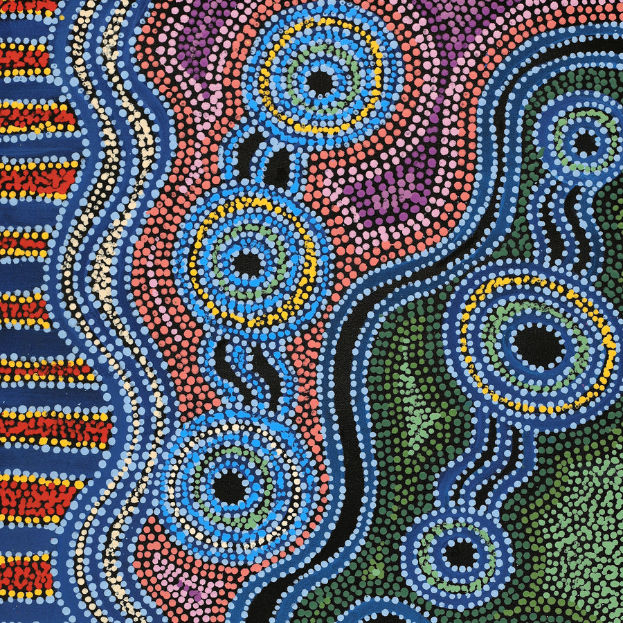 Aboriginal Artwork by Tjimpuna Williams, Piltati Tjukurpa, 81x51cm
