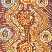 Aboriginal Art by Tjinkuma Wells, Piltati Tjukurpa, 117x50m - ART ARK®