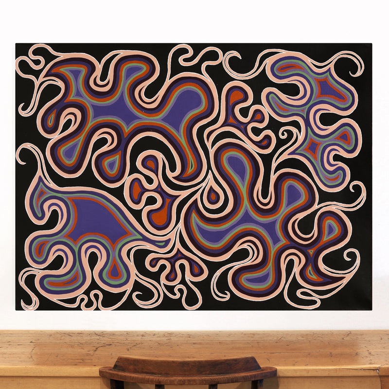 Aboriginal Artwork by Tjunkaya Ken, Anapalayaku Walka, 120x90cm