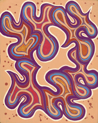 Aboriginal Artwork by Tjunkaya Ken, Anapalayaku Walka, 50x40cm