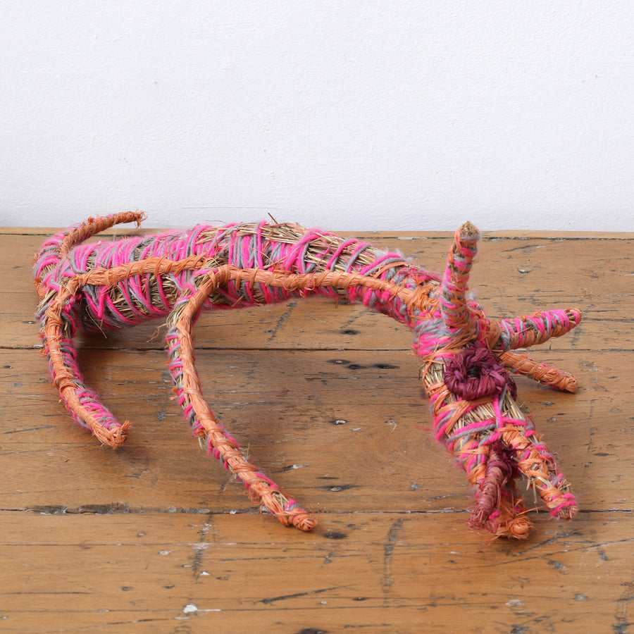 Aboriginal Artwork by Trisha Singer - Papa (dog) Tjanpi Sculpture