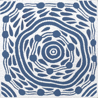 Aboriginal Artwork by Ursula Napangardi Hudson, Pikilyi Jukurrpa (Vaughan Springs Dreaming), 30x30cm