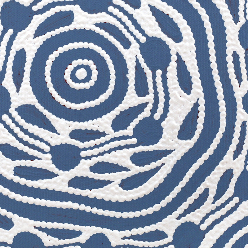 Aboriginal Artwork by Ursula Napangardi Hudson, Pikilyi Jukurrpa (Vaughan Springs Dreaming), 30x30cm