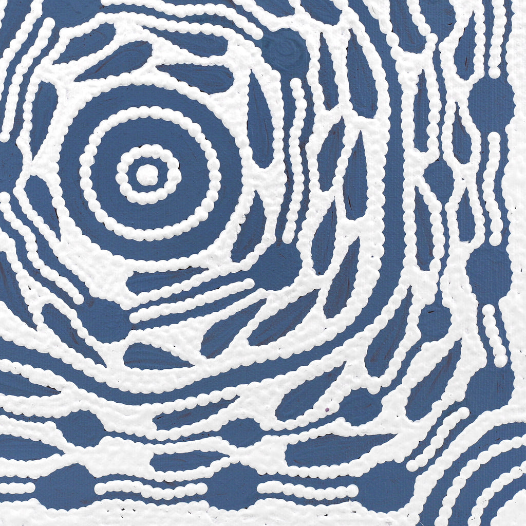 Aboriginal Artwork by Ursula Napangardi Hudson, Pikilyi Jukurrpa (Vaughan Springs Dreaming), 30x30cm