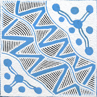 Aboriginal Artwork by Ursula Napangardi Hudson, Pikilyi Jukurrpa (Vaughan Springs Dreaming), 30x30cm