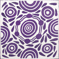 Aboriginal Artwork by Ursula Napangardi Hudson, Pikilyi Jukurrpa (Vaughan Springs Dreaming), 30x30cm