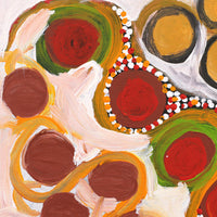 Aboriginal Artwork by Ursula Napangardi Marks, Ngayaki Jukurrpa - Bush Tomato Dreaming, 30x30cm