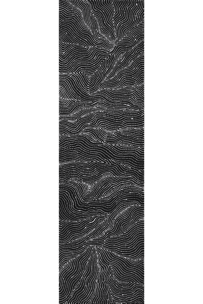 Aboriginal Artwork by Valda Napangardi Granites, Ngalyipi Jukurrpa (Snakevine Dreaming) - Mina Mina, 107x30cm