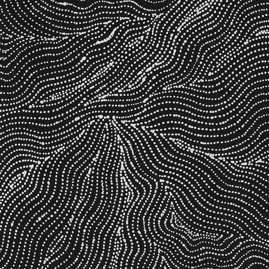 Aboriginal Artwork by Valda Napangardi Granites, Ngalyipi Jukurrpa (Snakevine Dreaming) - Mina Mina, 107x30cm
