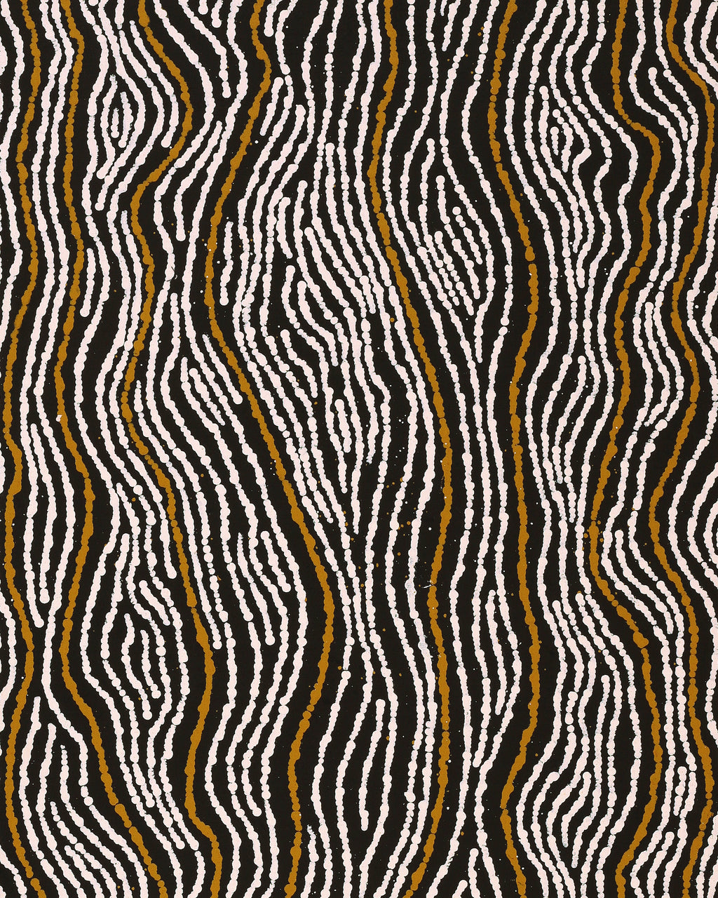 Aboriginal Artwork by Valda Napangardi Granites, Ngalyipi Jukurrpa (Snakevine Dreaming) - Mina Mina, 122x46cm