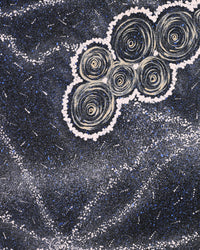 Aboriginal Artwork by Valda Napangardi Granites, Yanjirlpirri or Napaljarri-Warnu Jukurrpa (Star or Seven Sisters Dreaming), 183x61cm