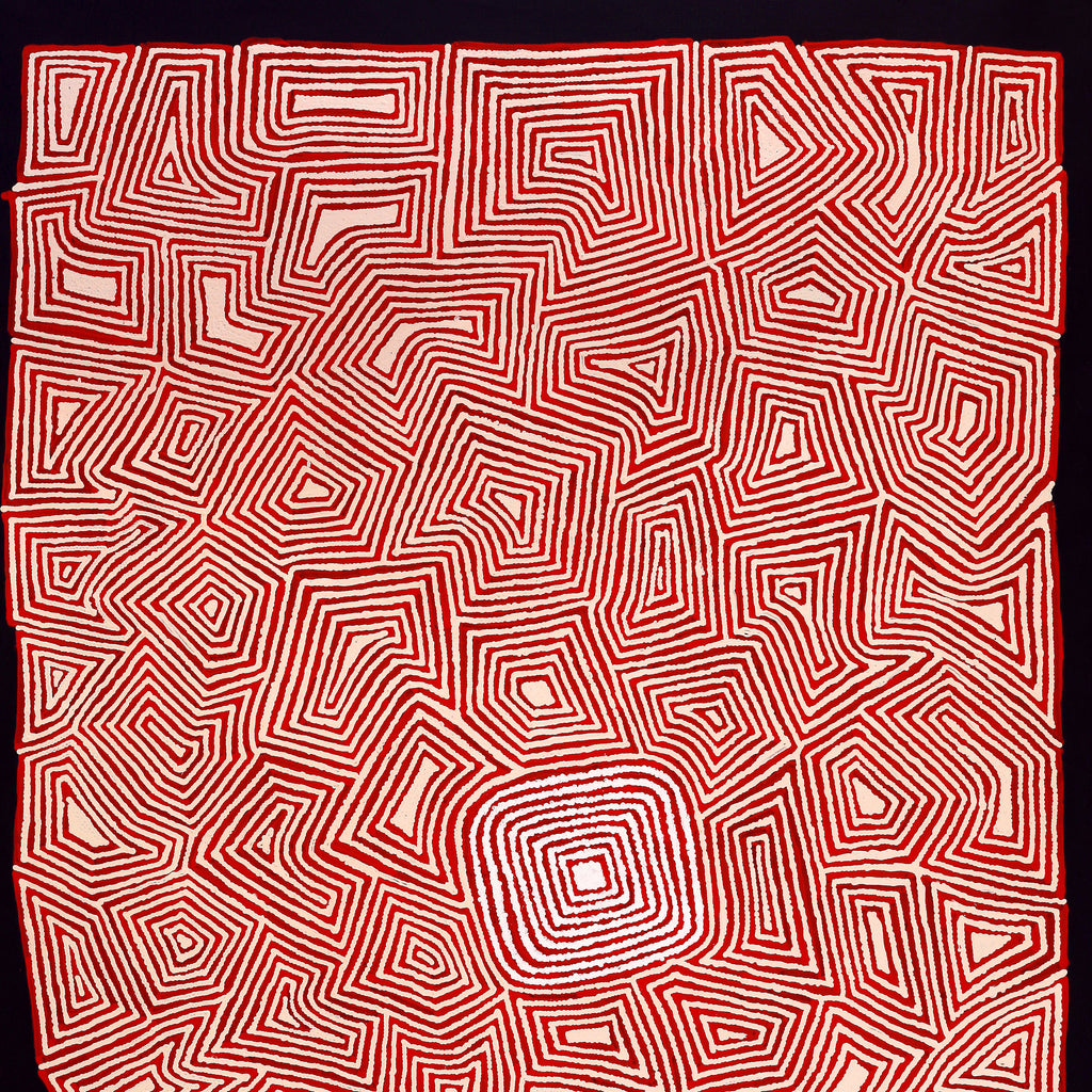 Aboriginal Artwork by Valerie Napanangka Marshall, Pikilyi Jukurrpa (Vaughan Springs Dreaming), 152x107cm