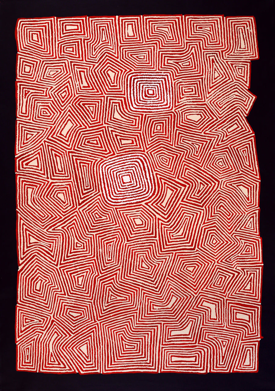 Aboriginal Artwork by Valerie Napanangka Marshall, Pikilyi Jukurrpa (Vaughan Springs Dreaming), 152x107cm