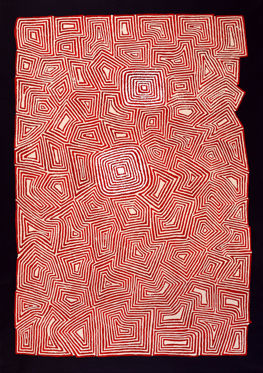 Aboriginal Artwork by Valerie Napanangka Marshall, Pikilyi Jukurrpa (Vaughan Springs Dreaming), 152x107cm