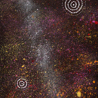 Aboriginal Artwork by Valma Nakamarra White, Napaljarri-warnu Jukurrpa (Seven Sisters Dreaming), 107x46cm