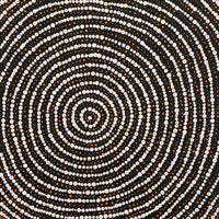 Aboriginal Artwork by Valma Nakamarra White, Warna Jukurrpa (Snake Dreaming), 30x30cm