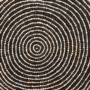Aboriginal Artwork by Valma Nakamarra White, Warna Jukurrpa (Snake Dreaming), 30x30cm - ART ARK®