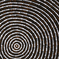 Aboriginal Artwork by Valma Nakamarra White, Warna Jukurrpa (Snake Dreaming), 50x40cm