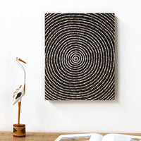 Aboriginal Artwork by Valma Nakamarra White, Warna Jukurrpa (Snake Dreaming), 50x40cm