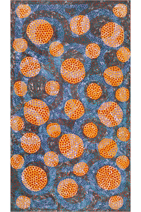 Aboriginal Art by Vanessa Nampijinpa Brown, Pamapardu Jukurrpa (Flying Ant Dreaming) - Warntungurru, 107x61cm - ART ARK®