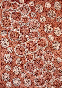 Aboriginal Artwork by Vanessa Nampijinpa Brown, Pamapardu Jukurrpa (Flying Ant Dreaming) - Warntungurru, 107x76cm